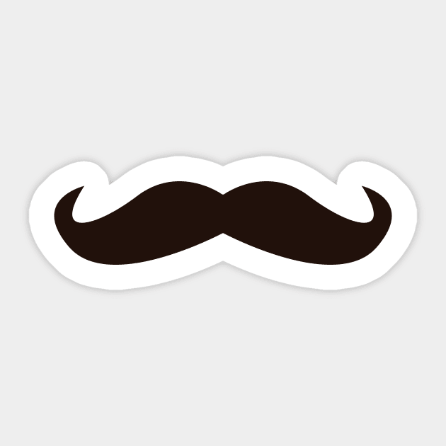 Posh Moustache Sticker by nickemporium1